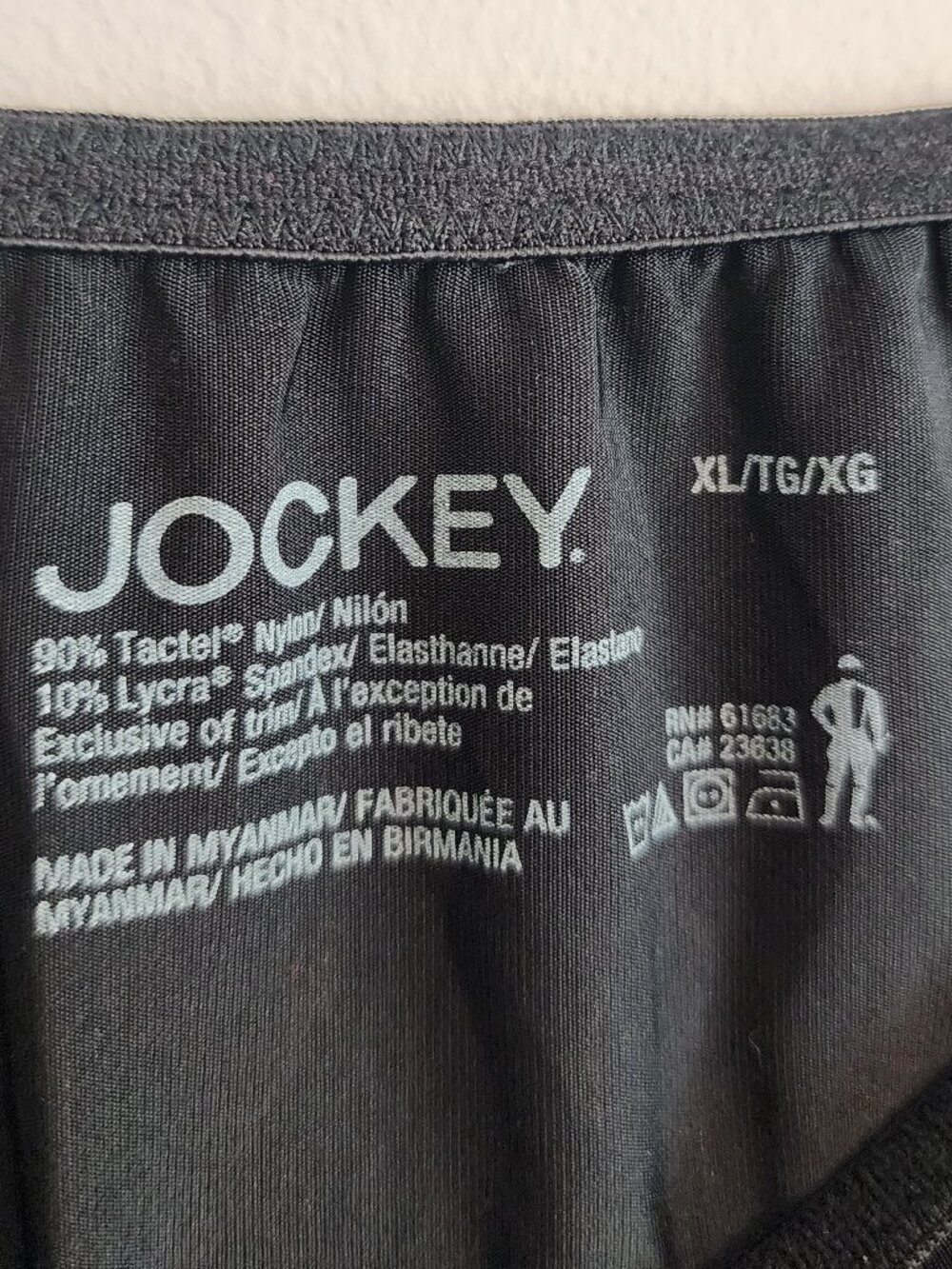 2/$15 Jockey Black Short Skirt Slip XL Used - Picture 6 of 6